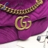 Gucci GG Marmont velvet shoulder bag purple 26cm